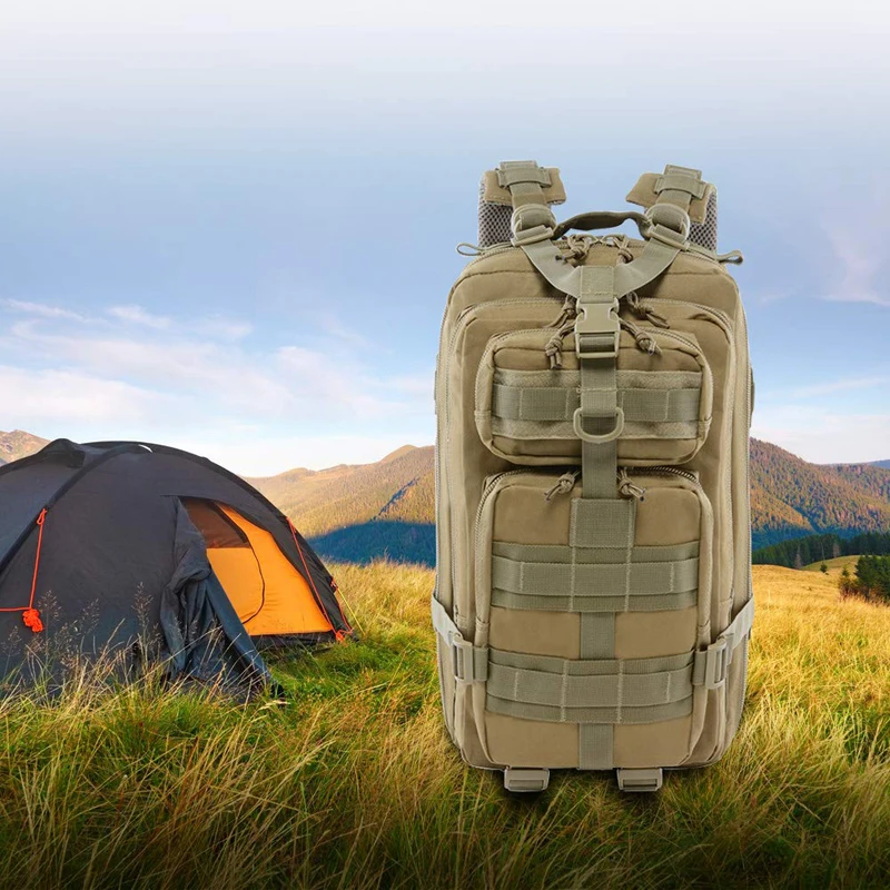 

25L Outdoor Sports Climbing Cycling Hunting Backpack Hiking Trekking Bags Oxford 3P Camping Fishing Bag Military Tactical Tool