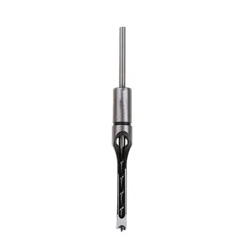 

4pcs Square Hole Mortiser Drill Bit Hole Drill Guide Positioner Mortising Chisel Drill for DIY Woodworking Electric Drill Tools
