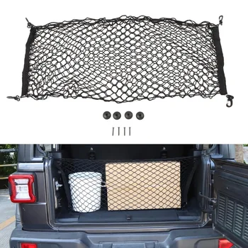 

For Jeep Wrangler JL 2018 Up Car Rear Trunk Net Storage Interior Car Accessories Styling