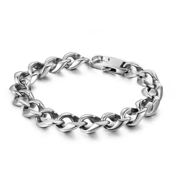 

Men's Buddha Bracelet Curb Cuban Link Silver Color 316L Stainless Steel Wristband Male Jewelry Bracelets Homme Dropshipping