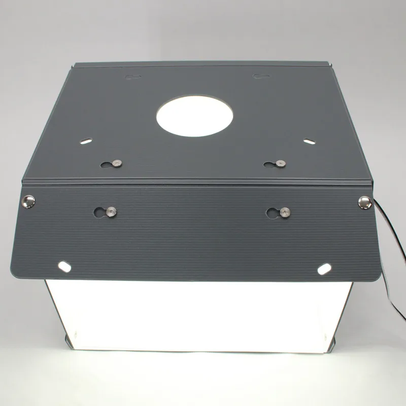 Caixa de Luz Sanoto Foto Fotografia Quarto Estúdio Fold Softbox Mini Mesa Tiro Tenda Kit 2 Led Luz - Image 6