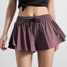 Спортивные шорты для женщин, свободные быстросохнущие шорты для тренировок, повседневные шорты для занятий йогой и фитнесом для девушек, Сексуальная Спортивная одежда для бега
