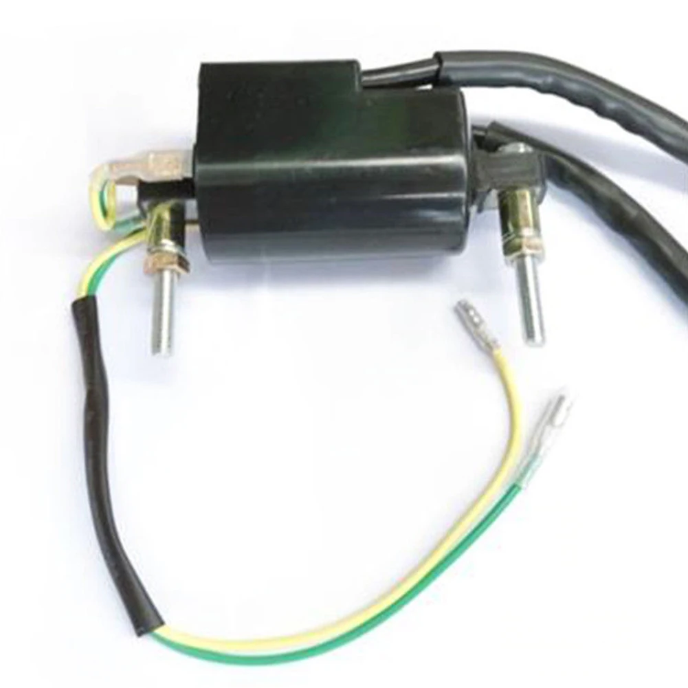 

12V Durable Motorcycle Parts Vehicle Metal Ignition Coil Dual Wire Engine Components Replacement Direct Fit For CB350F YFM350