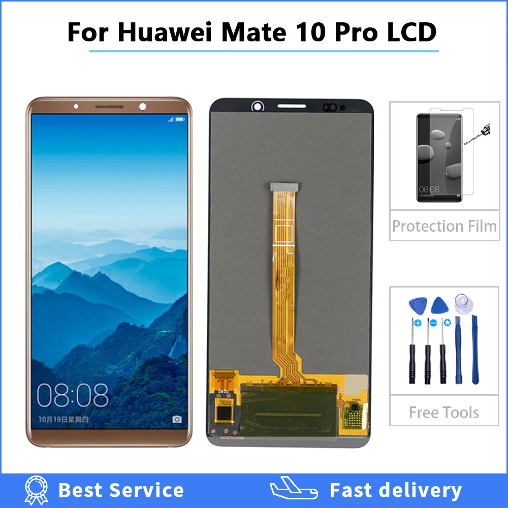 ЖК дисплей OLED для Huawei Mate 10 Pro с дигитайзером сенсорного экрана логотипом Mate10 в