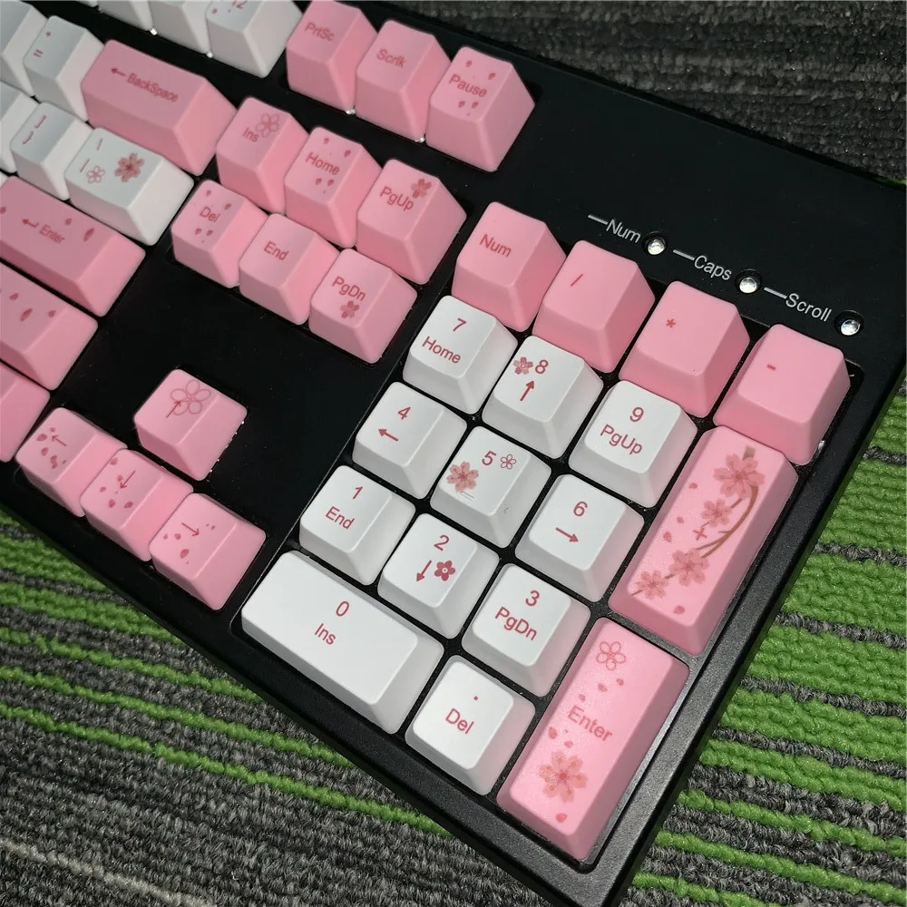 OEM PBT Keycaps полный набор механических клавишных колпачков PBT краситель-сублимация Keycap для всех Sakura Keycap набор