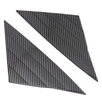 

For Tesla Model 3 2018 2019 Carbon Fiber Front Door Window Cover Side Door Pillar Trim Accessories Car Exterior Styling