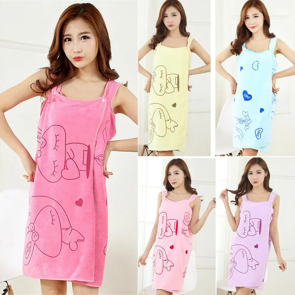 5 цветов милые женские ванны для душа Впитывающее микроволокно банное полотенце