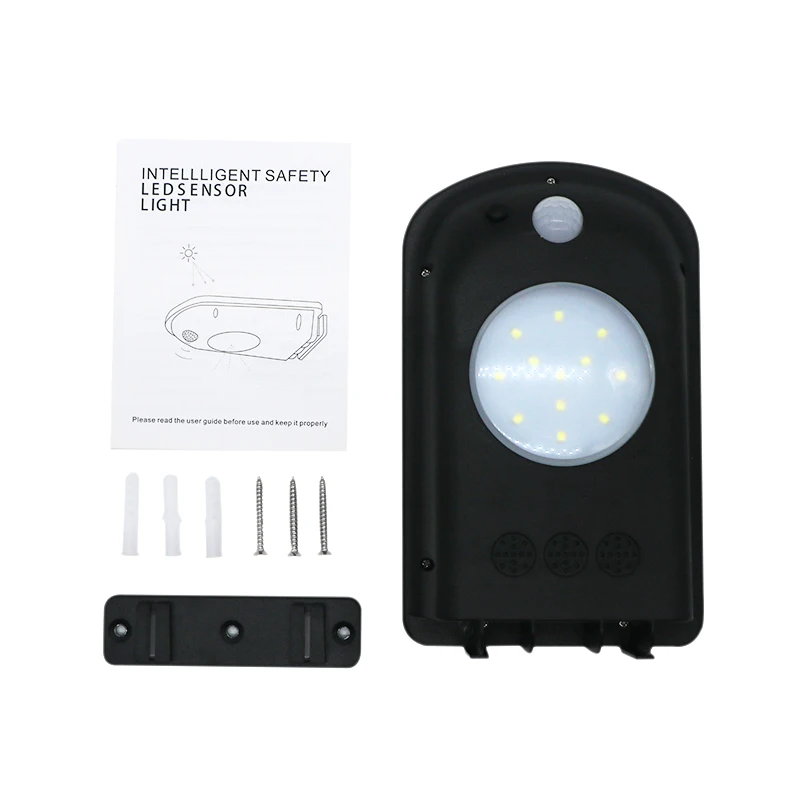 SZYOUMY 12 Led настенные часы Солнечный светодиодный настенный светильник датчик движения Солнечная садовая дорожка Двор Забор Открытый