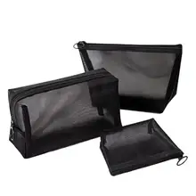 3 шт. сетчатые дорожные сумки для хранения, наборы туалетных принадлежностей, портативные косметички, сумки для хранения на молнии, многоцелевые сумки