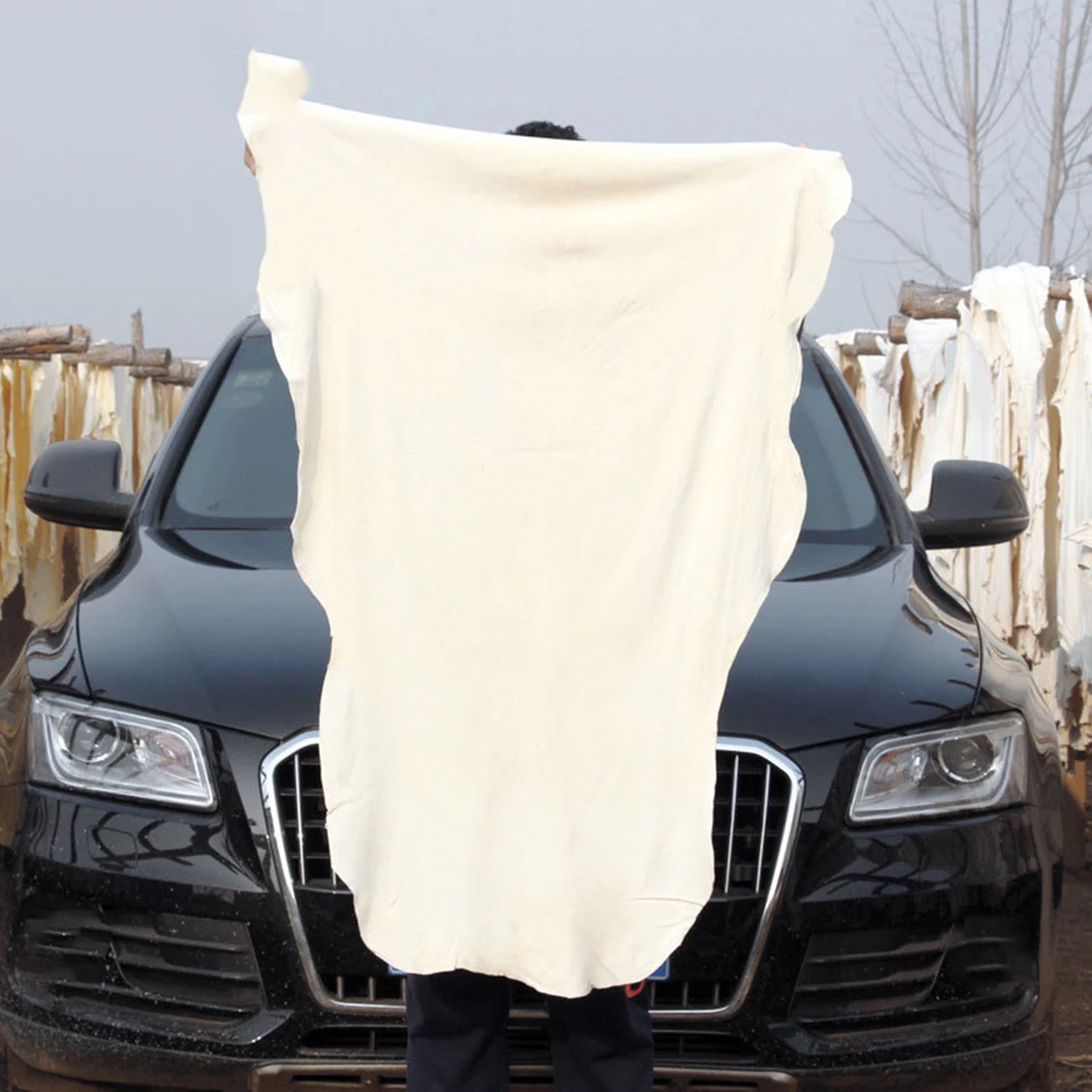 Best Offers Polishing Cloth Dry-Towel Car-Cleaning-Cloth Auto-Care Suede Natural Shammy Absorbent oRKDnWaGb