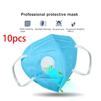 

10pcs Mouth Face Mask Dustproof Mask Dust Mask PM2.5 Windproof Foggy Haze Pollution Respirator Breathable Protective masks