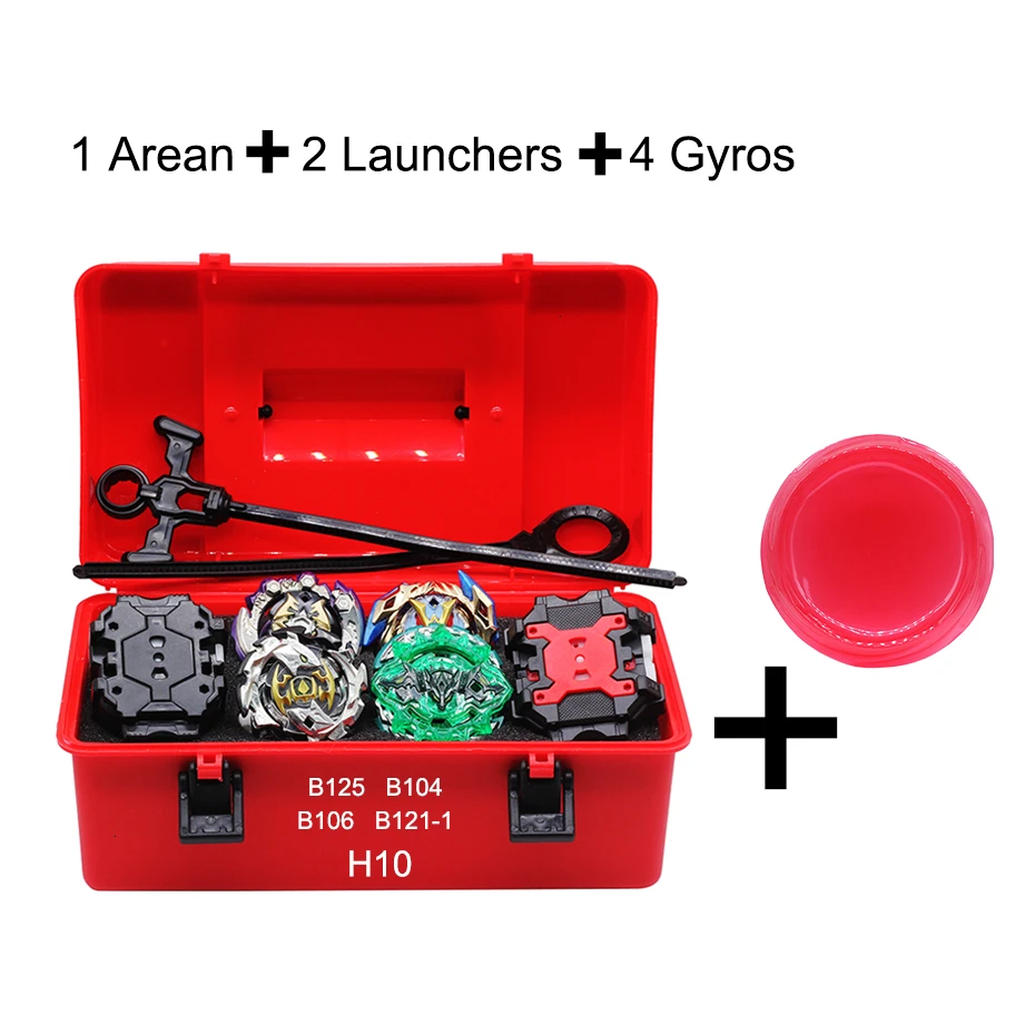 Золотой набор тупи B149 B150 металлический Avec Lanceur Arean Bey Bay Burst Grip Launcher Детские лопасти - Цвет: H10