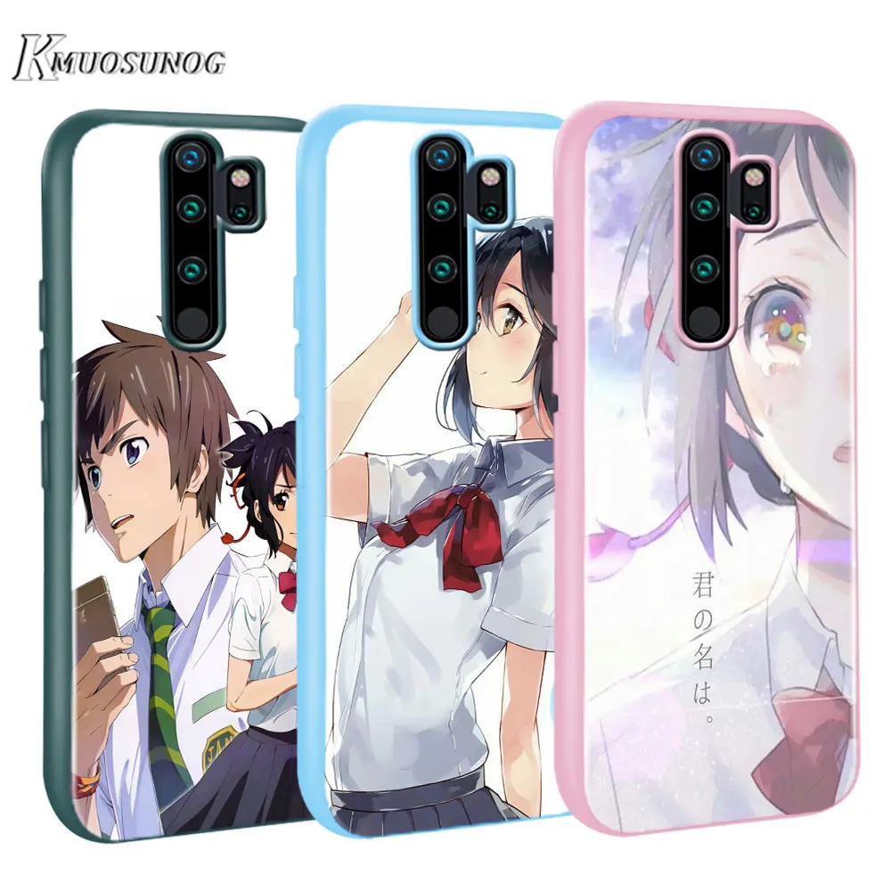 

for Xiaomi Redmi Note 8T 8 7 6 Pro Baseus Candy Color Cover your name anime for Redmi Note 5 Pro 5A 4 4X Case