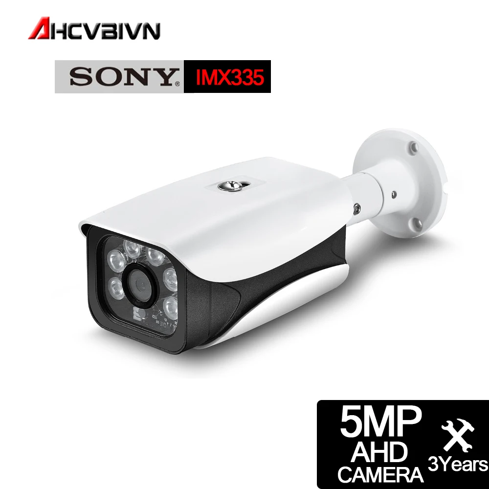 

HD Security Camera Outdoor Waterproof 5.0MP AHD TVI CVI Analog CCTV Surveillance Camera Sony IMX335 Varifocal Infrared Bullet