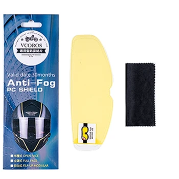 

NEW ARRIVAL VCOROS Univeral Clear Anti-fog Patch Flim For Full Face Half Face Motocross Modual Motorcyle Helmet Anti-fog Lens