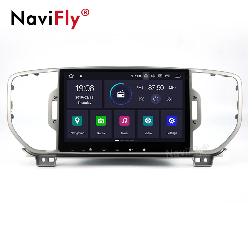 Sale android9.0 Quad Core car dvd MUltimedia player for KIA sportage 2016 2017 KX5 gps navigation 1 din car stereo head unit 3