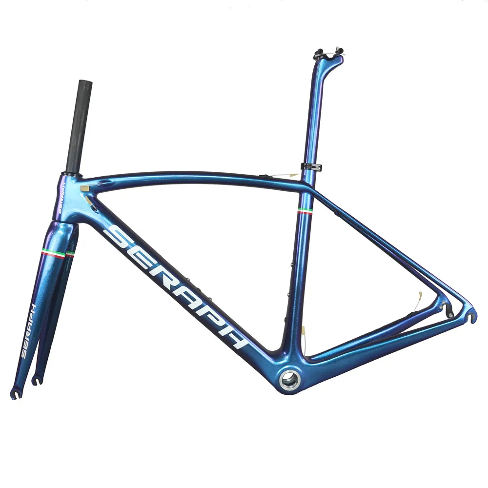 

Seraph chameleon paints frame new EPS technology BSA carbon fiber T1000 road frame FM208
