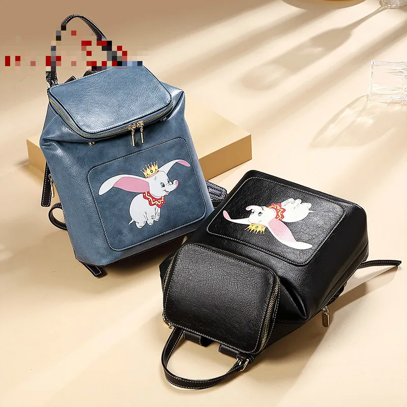 

New Creative Fashion Ladies Backpack New Trend Simple Backpack Washed Leather Super Large Backpack