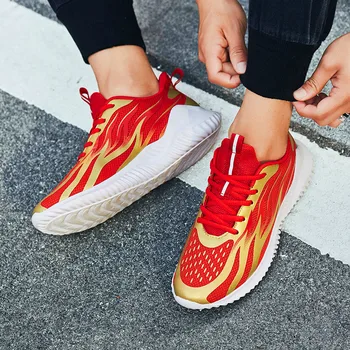 

High Quality Brand Men Casual Shoes Hot sale Spring Autumn Casual Shoes Breathable mesh breathable blade rubber sole men's shoes