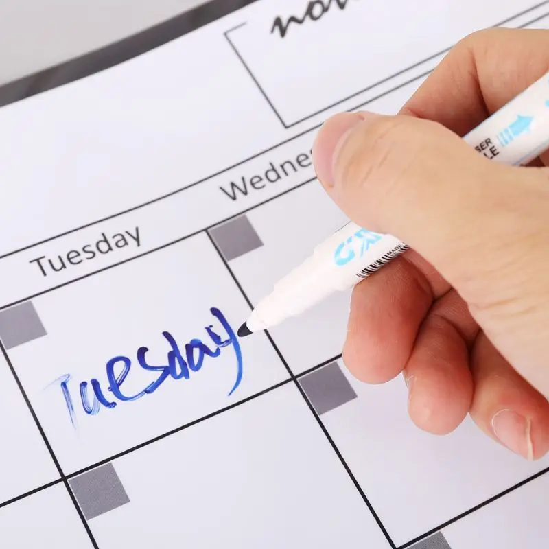 A3 Monthly Planner Magnetic Whiteboard Fridge Magnets Drawing Message Remind Pad