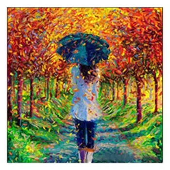 

5D DIY Diamond Painting kit Embroidery Cross Stitch Kit Arts Home Wall Decor Craft (Umbrella girl)