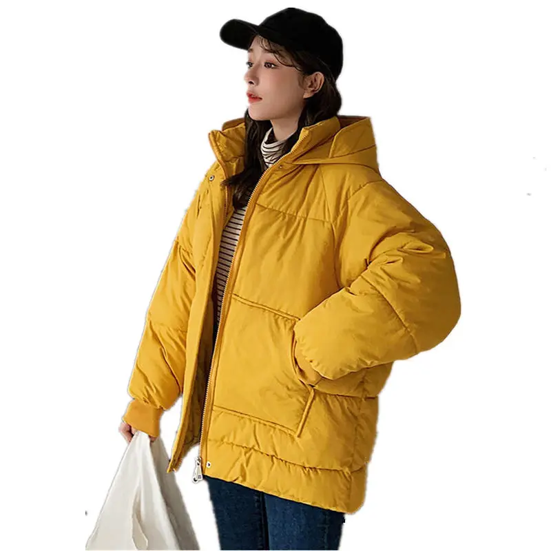 

NEW Winter Down Cotton Jacket Women Parka Coat Padded Loose Warm Thick Jacket Female Oversize Winter Coat Women Clothing Q1887
