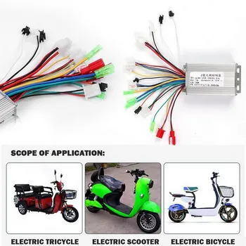 

DC 36V/48V 350W Brushless DC Motor Regulator Speed Controller 10.5x7x3.5cm For Electric Bicycle E-bike Scooter NEW