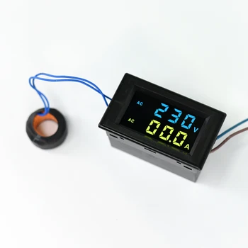 

Digital Display AC Voltage and Current Meter Dual Display 110V220v380v Three-phase Measurement Display LCD
