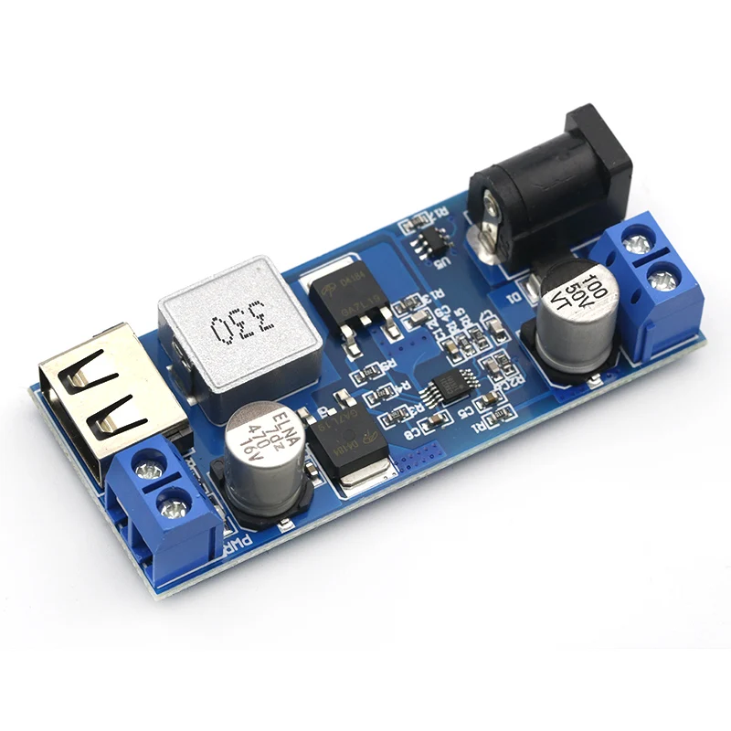 

DC-DC 24V/12V To 5V 5A Step Down Power Supply Buck Converter Replace LM2596S Adjustable USB Step-down Charging Module For Phone