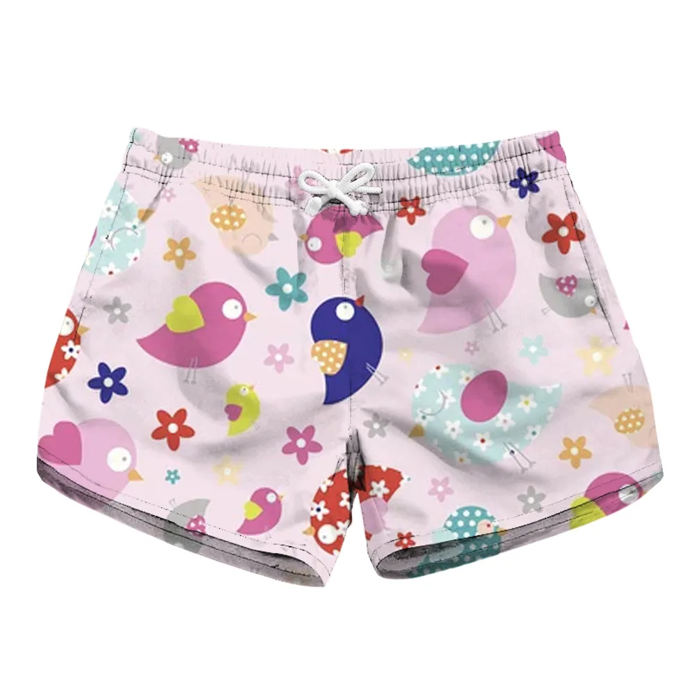 

Summer Women Loose Beach Shorts Mini Water Sport Pant 3D Printed Surfing Trunk Swimwear Pocket Travel Surf Board Short Beachwear