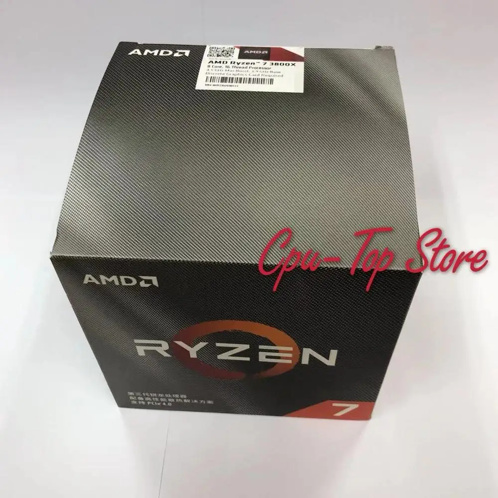 Процессор AMD Ryzen 7 3800X R7 3 9 ГГц нм L3 = 32 м 100-000000025 8 ядер 16 потоков Гнездо процессора AM4