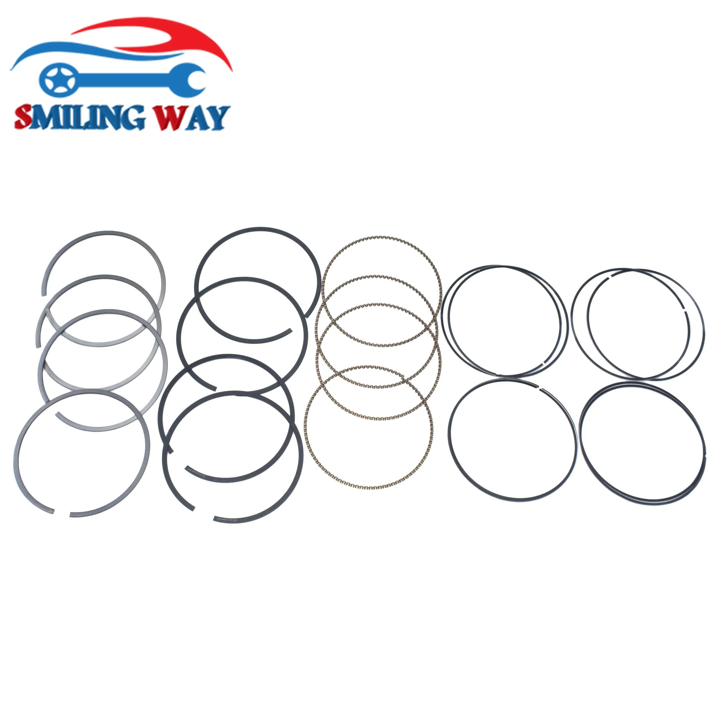 Комплект колец поршневых для Nissan Frontier Altima Sentra Suzuki Equator 2.5L QR25DE 120338H301 120338J000 12033EA000