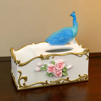 

Bathroom Resin Tissue Box Desktop Organizer Durable Multifunctional Remote Holder Pencil Holder For Office Home Storage Box