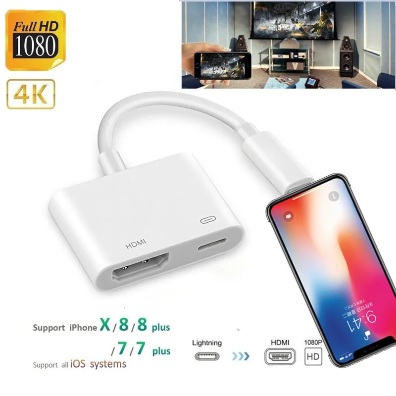 2020 Новый HDMI кабель адаптер для iPhone интерфейс к 4K 1080P цифровой AV конвертер
