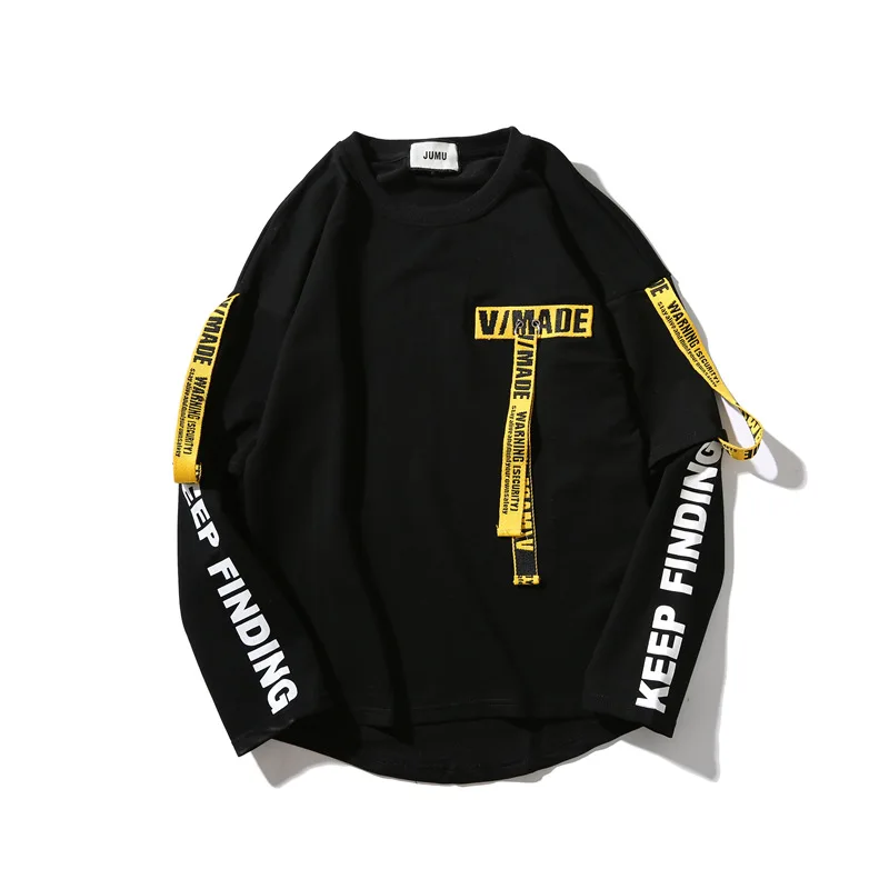 Yellow and Red Ribbons Tag Hoodies Sweatshirts Boy Men's Top Pullover Casual Hip Hop Sport for Men Letter Off Male White Black Yellow and Red Ribbons Tag Hoodies Sweatshirts Boy Men's Top Pullover Casual Hip Hop Sport for Men Letter Off Male White Black