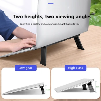 

Invisible Laptop Stand Protable Mini Foldable Plastic Notebook Laptop Holder Cooling Stand Tablet Stands ForApple Samsung Huawei
