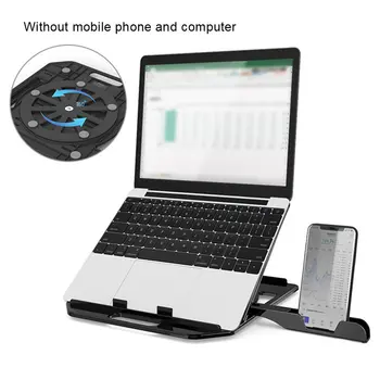 

Notebook computer stand desktop lifting 7 inclined angle rack folding cooling rack bracket adjustable stand with phone stand