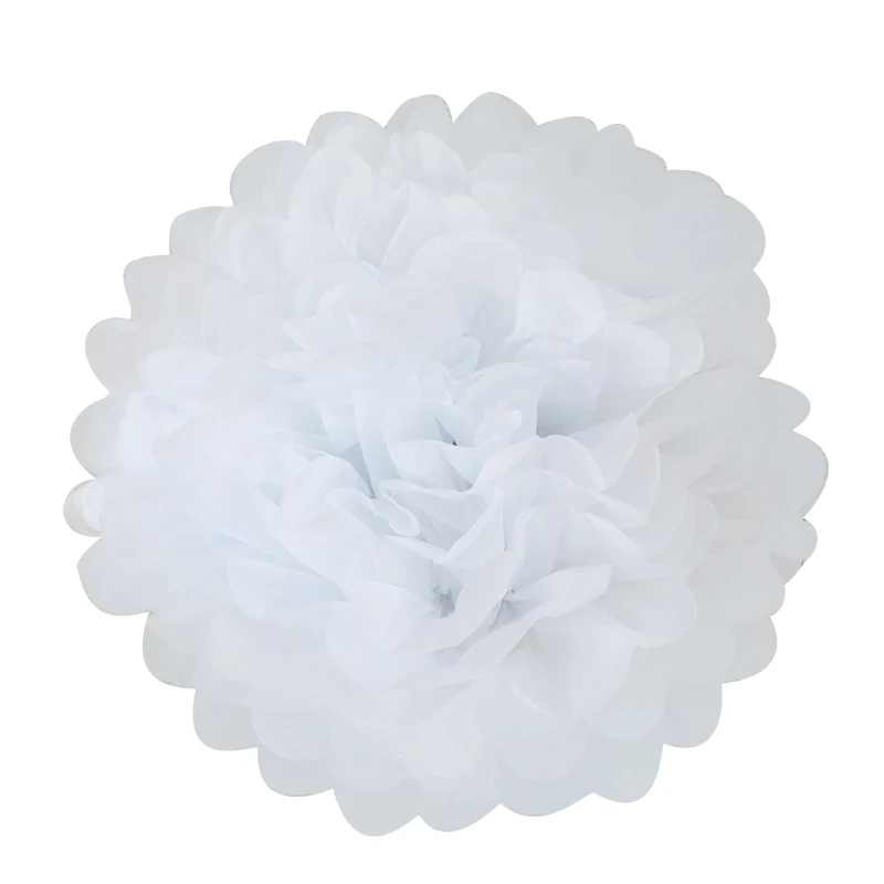 5 шт. 25 см бумажные помпоны Pom Poms свадебные с днем рождения шары для украшения вечерние ткани для дома Baby Shower фестиваль Декор