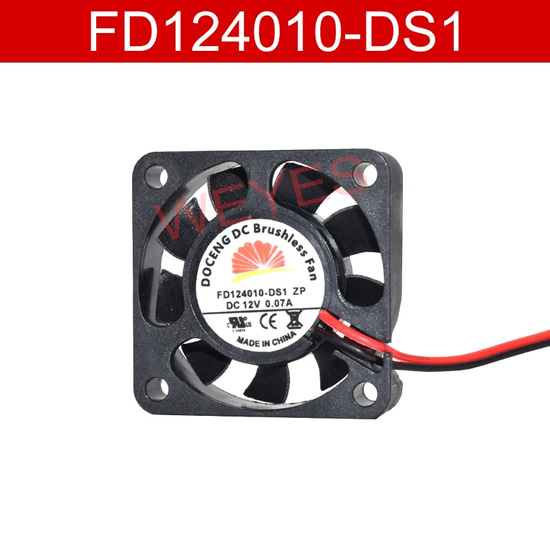 

Оригинальный Для FD124010-DS1 ZP DC12V 0.07A 4010 4 см 40 мм 40X40X10MM 2pin Вентилятор охлаждения