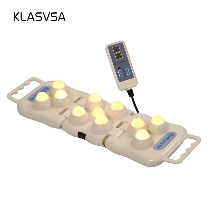 

Foldable Natural Jade Heat Massage Pad Far Infrared Therapy Neck Pillow Hot Jade Electric Body Massage Stress Pain Relief Relax