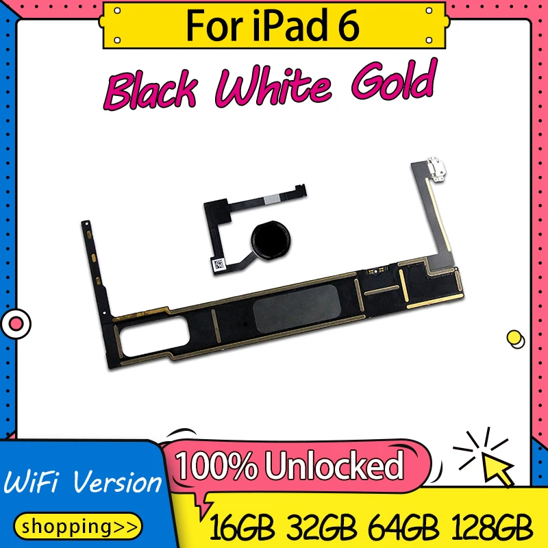 Материнская плата Wi Fi для iPad 6/Air 2 разблокированная разборная Логическая 6/iPad air