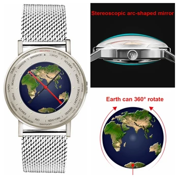 

Men Watches 2020 Luxury 3D Embossed Dial Quartz Wristwatch Mens Fashion Stainless Steel Watch Designer Cool Watches for Men New