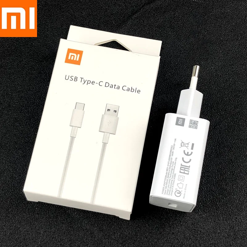 Оригинальное быстрое зарядное устройство Xiaomi QC 3 0 18 Вт EU адаптер для быстрой
