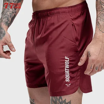 

Mens Fitness Shorts Summer Quick-dry Casual Letter Embroidery Short Pants Male Jogger Workout Beach Shorts homme bermudas