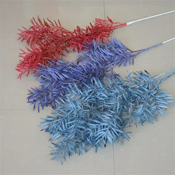 

7Pcs Fake Long Stem Bamboo Grass (4 stems/piece) 39.37" Length Simulation Plastic Greenery for Wedding Home Artificial Plants