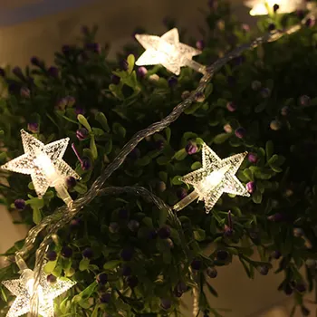 

10/20/40 LED Star Light Strings Twinkle Garlands Battery Powered Lights Holiday Party Wedding Decoration Fairy Lights LB