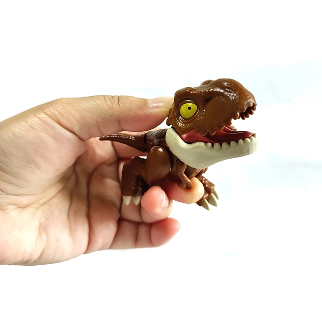Finger Dinosaur Toys Jurassic Tricky Tyrannosauru Model Dinosaur Fidget Toy Interactive Biting Hand Creative Child New Year Gift 2