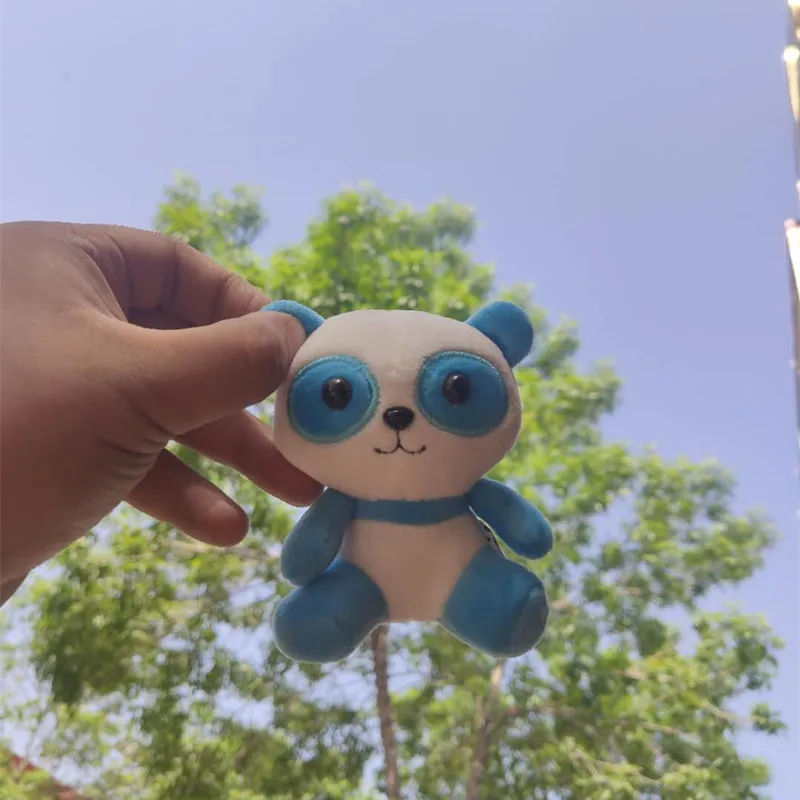 

5colors, panda 12cm approx. plush stuffed doll toy