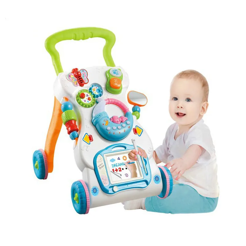 

Toddlers and children learn wallets, trolley music walkers can speed to prevent rollover baby cart toys
