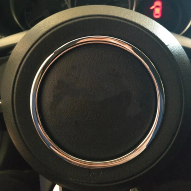 Накладка на руль автомобиля, круглая блестящая накладка, наклейка для Mazda 3 6 CX3 CX-3 CX-5 CX5 CX8 CX 9 Axela, аксессуары
